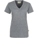Hakro Damen Classic 126 Women V-T-Shirt – grau-meliert