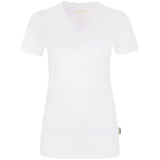 Hakro Damen Coolmax 130g/m² 187 V-Shirt – weiß