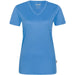Hakro Damen Coolmax 130g/m² 187 V-Shirt – malibu-blue