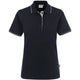 Hakro Damen Casual 203 Contrast Polo-Shirt – schwarz