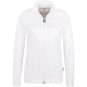 Hakro Damen Interlock 227 Casual-Jacke – weiß