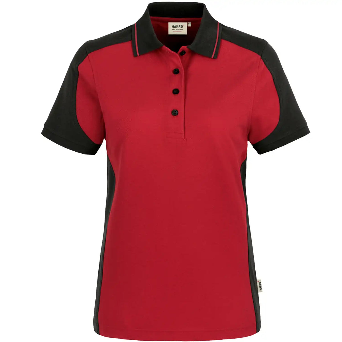 Hakro Damen Contrast Performance 239 Polo-Shirt – rot