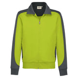 Hakro Performance 477 Sweatjacke Contrast – kiwi
