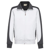 Hakro Performance 477 Sweatjacke Contrast – weiß