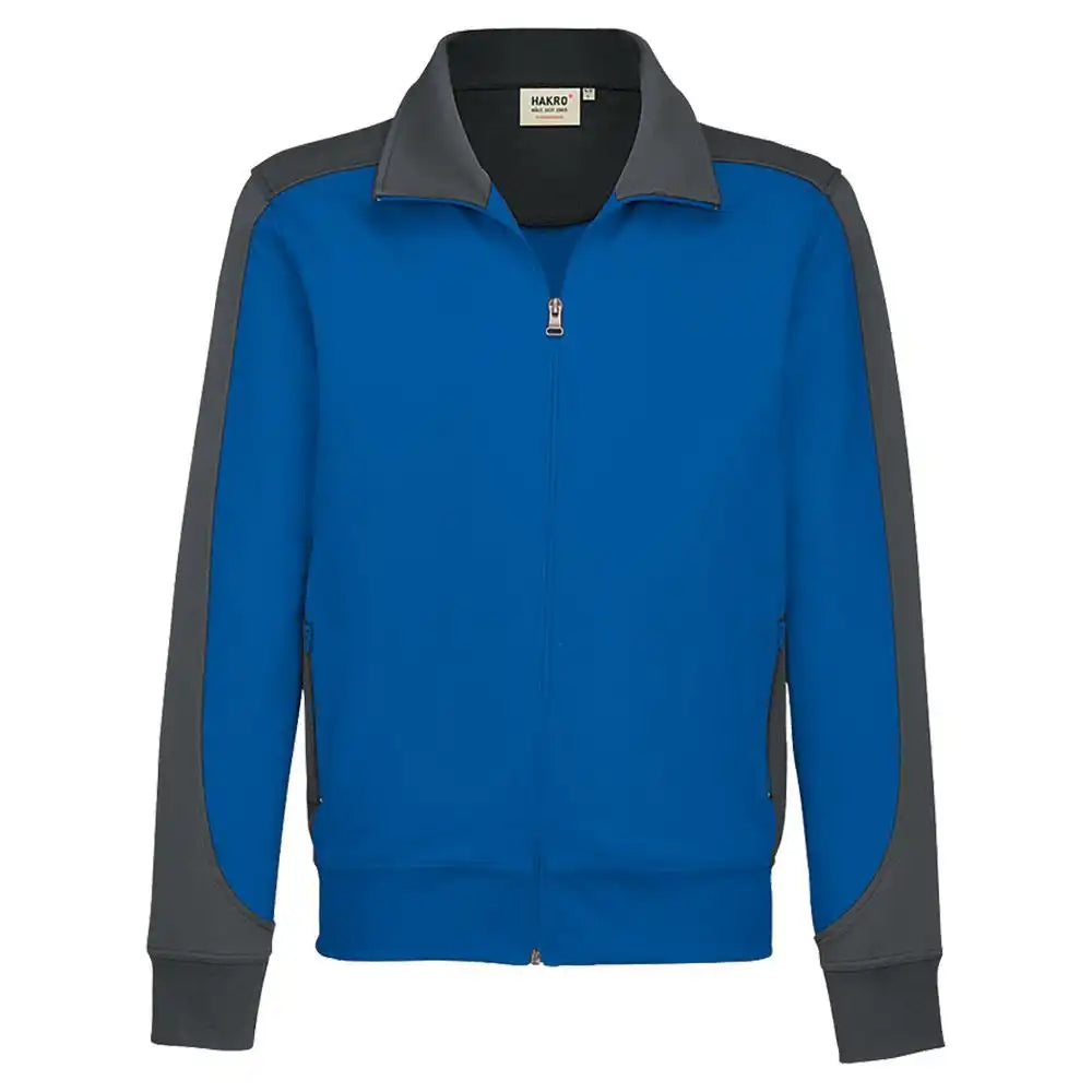 Hakro Performance 477 Sweatjacke Contrast – royal