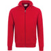Hakro College 606 mit Reißverschluss Sweatjacke – rot