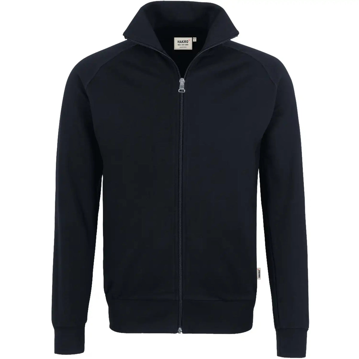 Hakro College 606 mit Reißverschluss Sweatjacke – schwarz
