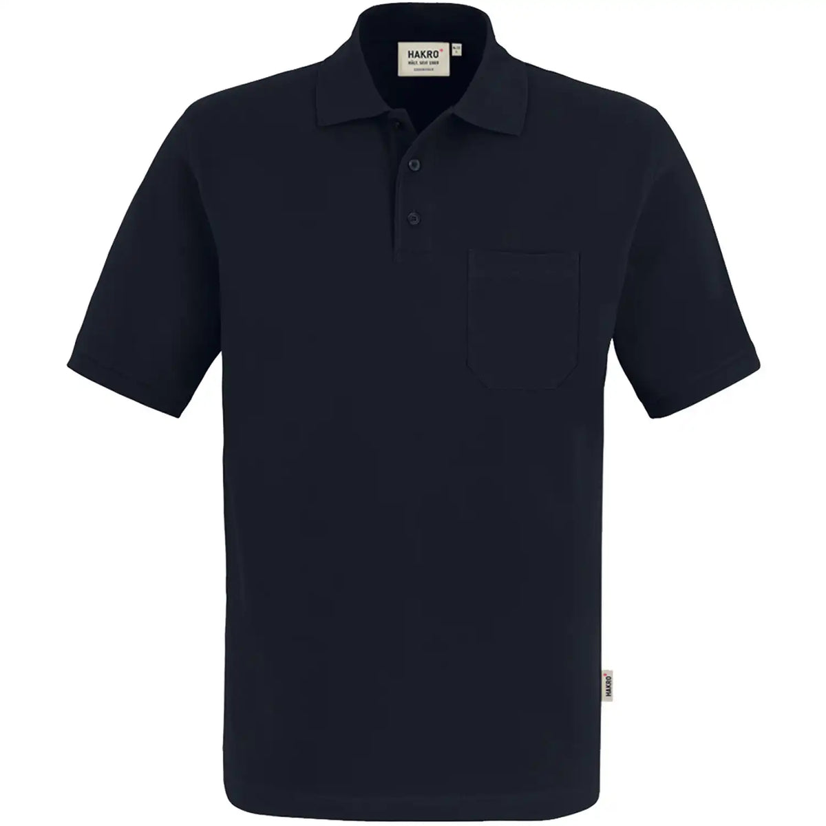 Hakro TOP 802 Pocket-Poloshirt – schwarz