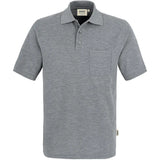 Hakro TOP 802 Pocket-Poloshirt – grau-meliert