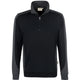 Hakro Performance 476 Zip-Sweatshirt Contrast – schwarz