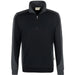 Hakro Performance 476 Zip-Sweatshirt Contrast – schwarz
