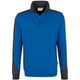 Hakro Performance 476 Zip-Sweatshirt Contrast – royal