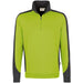 Hakro Performance 476 Zip-Sweatshirt Contrast – kiwi