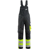 Mascot Sunderland Safe Supreme Warn-Latzhose – schwarz/gelb