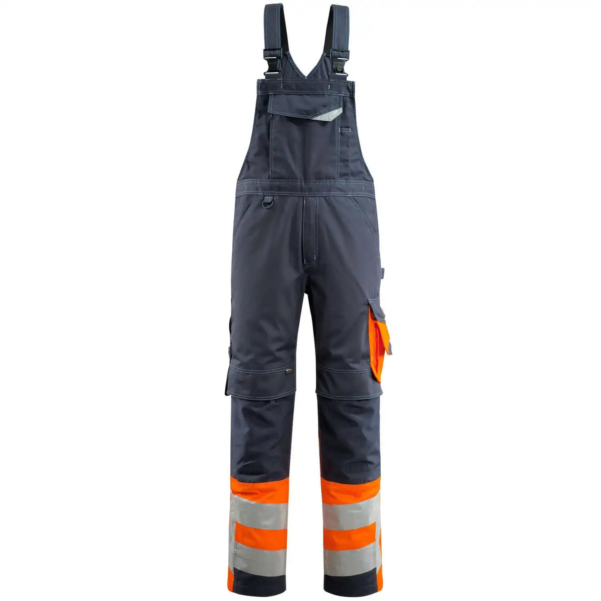 Mascot Sunderland Safe Supreme Warn-Latzhose – schwarzblau/orange
