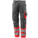 Mascot Leeds Safe Supreme Warnschutzhose – dunkelanthrazit/rot