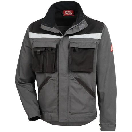 Nitras Motion TEX Plus Arbeitsjacke – grau/schwarz