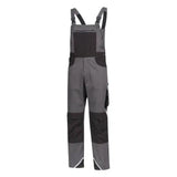 Nitras Motion TEX Plus Latzhose – grau/schwarz