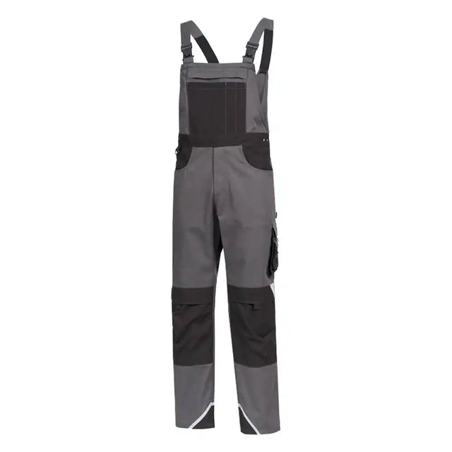 Nitras Motion TEX Plus Latzhose – grau/schwarz