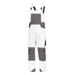 Nitras Motion TEX Plus Latzhose – weiß/grau