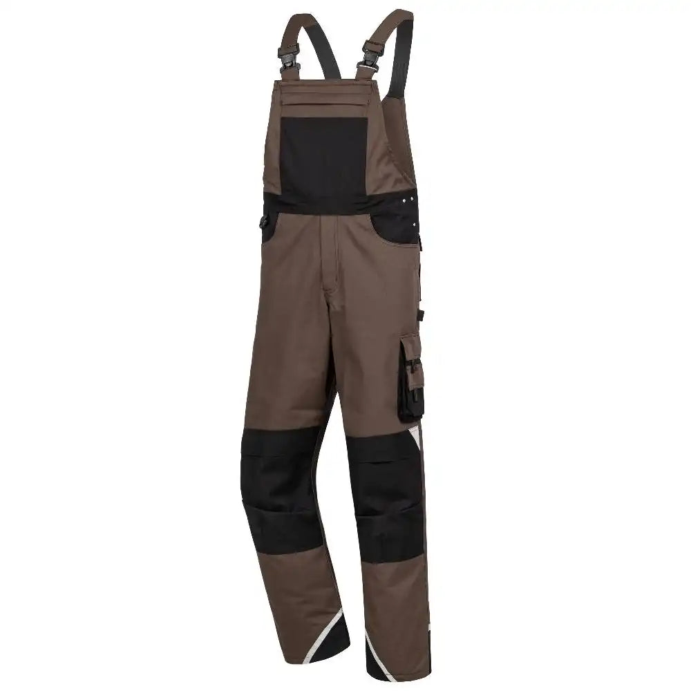 Nitras Motion TEX Plus Latzhose – braun/schwarz