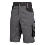 Nitras Motion TEX Plus Arbeitsshorts – grau/schwarz