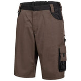 Nitras Motion TEX Plus Arbeitsshorts – braun/schwarz
