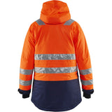 Blåkläder Damen 4472 Warnschutz Winterparka – orange/marine