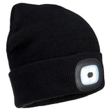 Portwest B029 LED Wintermütze – schwarz