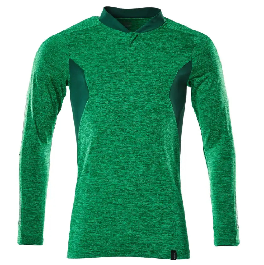 Mascot Coolmax Pro Accelerate Langarm-Poloshirt – grasgrün/grün