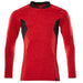 Mascot Coolmax Pro Accelerate Langarm-Poloshirt – verkehrsrot/schwarz