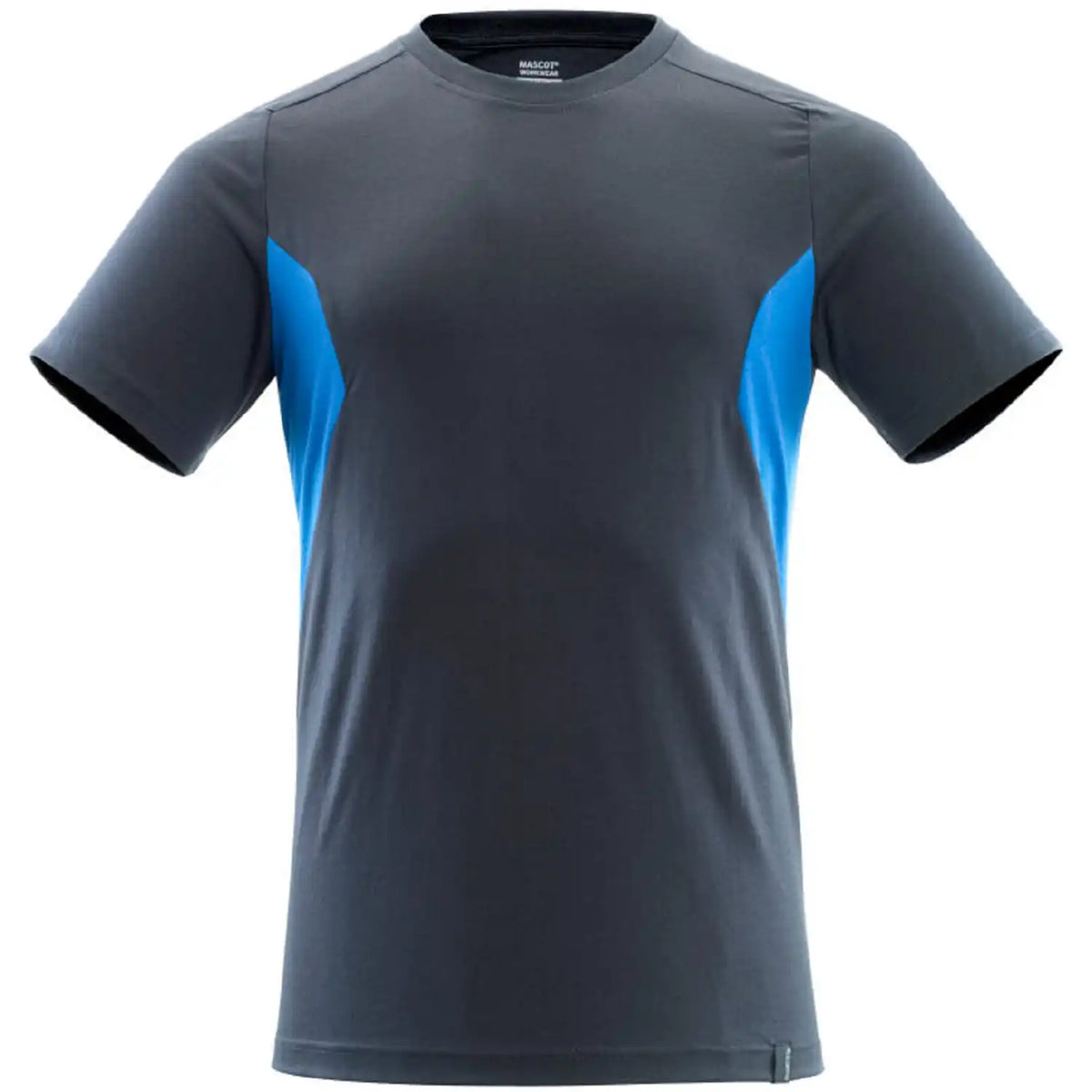 Mascot Accelerate 100% Baumwolle T-Shirt – schwarzblau/azurblau