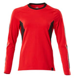 Mascot Damen Accelerate Langarmshirt – verkehrsrot/schwarz