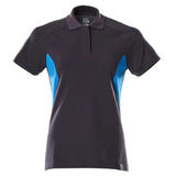 Mascot Damen Accelerate Poloshirt – schwarzblau/azurblau