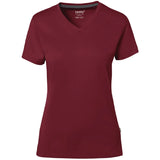 Hakro Damen COTTON-TEC 169 T-Shirt – weinrot