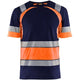 Blåkläder 3421 Warnschutz T-Shirt – marine/orange