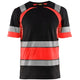 Blåkläder 3421 Warnschutz T-Shirt – schwarz/rot