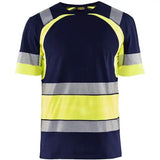 Blåkläder 3421 Warnschutz T-Shirt – marine/gelb