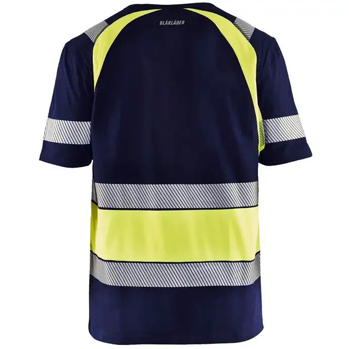 Blåkläder 3421 Warnschutz T-Shirt – marine/gelb