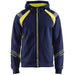 Blåkläder 3433 Kapuzen-Sweatjacke – marine/gelb