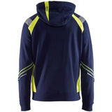 Blåkläder 3433 Kapuzen-Sweatjacke – marine/gelb