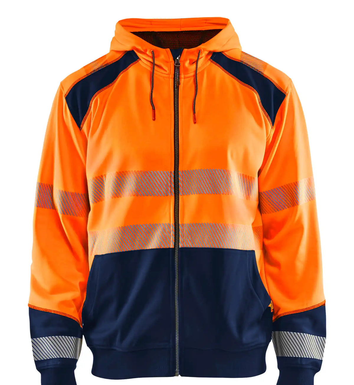 Blåkläder 3546 Warnschutz Kapuzen-Sweatshirt – orange/marine