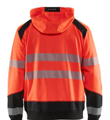 Blåkläder 3546 Warnschutz Kapuzen-Sweatshirt – rot/schwarz
