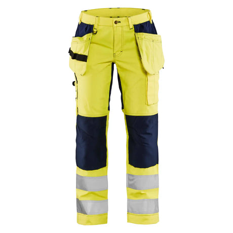 Blåkläder Damen 7163 Warnschutz Handwerkerhose – gelb/marine