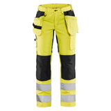 Blåkläder Damen 7163 Warnschutz Handwerkerhose – gelb/schwarz