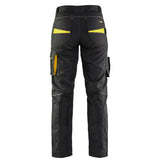 Blåkläder Damen 7195 Stretch Servicehose – schwarz/gelb