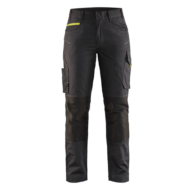 Blåkläder Damen 7195 Stretch Servicehose – schwarz/gelb