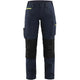 Blåkläder Damen 7195 Stretch Servicehose – dunkelmarine/gelb