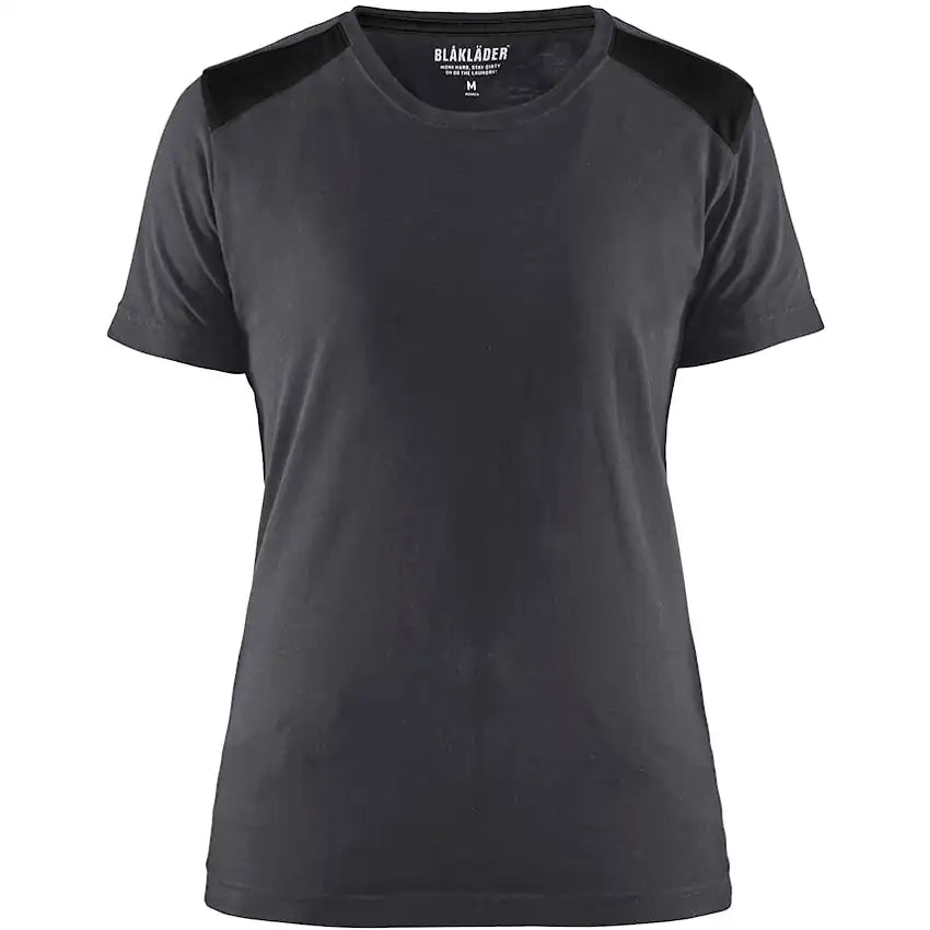 Blåkläder Damen 3479 T-Shirt – mittelgrau/schwarz