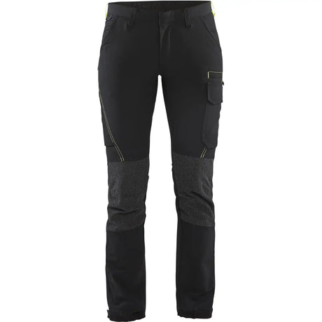 Blåkläder Damen 7122 Stretch Servicehose – schwarz/gelb
